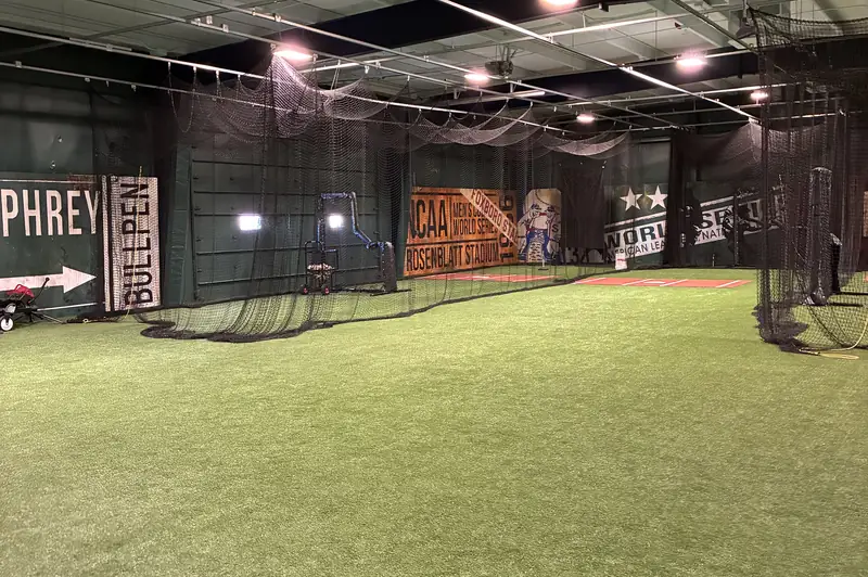 10,000 sq ft indoor turf area